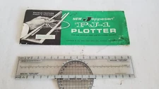 New Jeppesen Aviation Navigation Plotter PJ-1 in Original Sleeve Vintage.