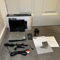 Bush T-701 Portable DVD Player 7-inch Swivel Screen with Remote and Power Cable