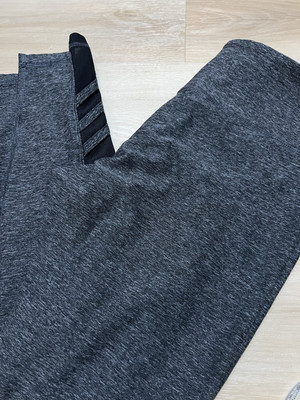Scorpio Sol Women s Yoga Ankle Leggings Mesh Cut Out Size Small Gray Black