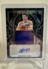 2024-25 Panini Obsidian Rookie Jersey Autos Quinten Post /125