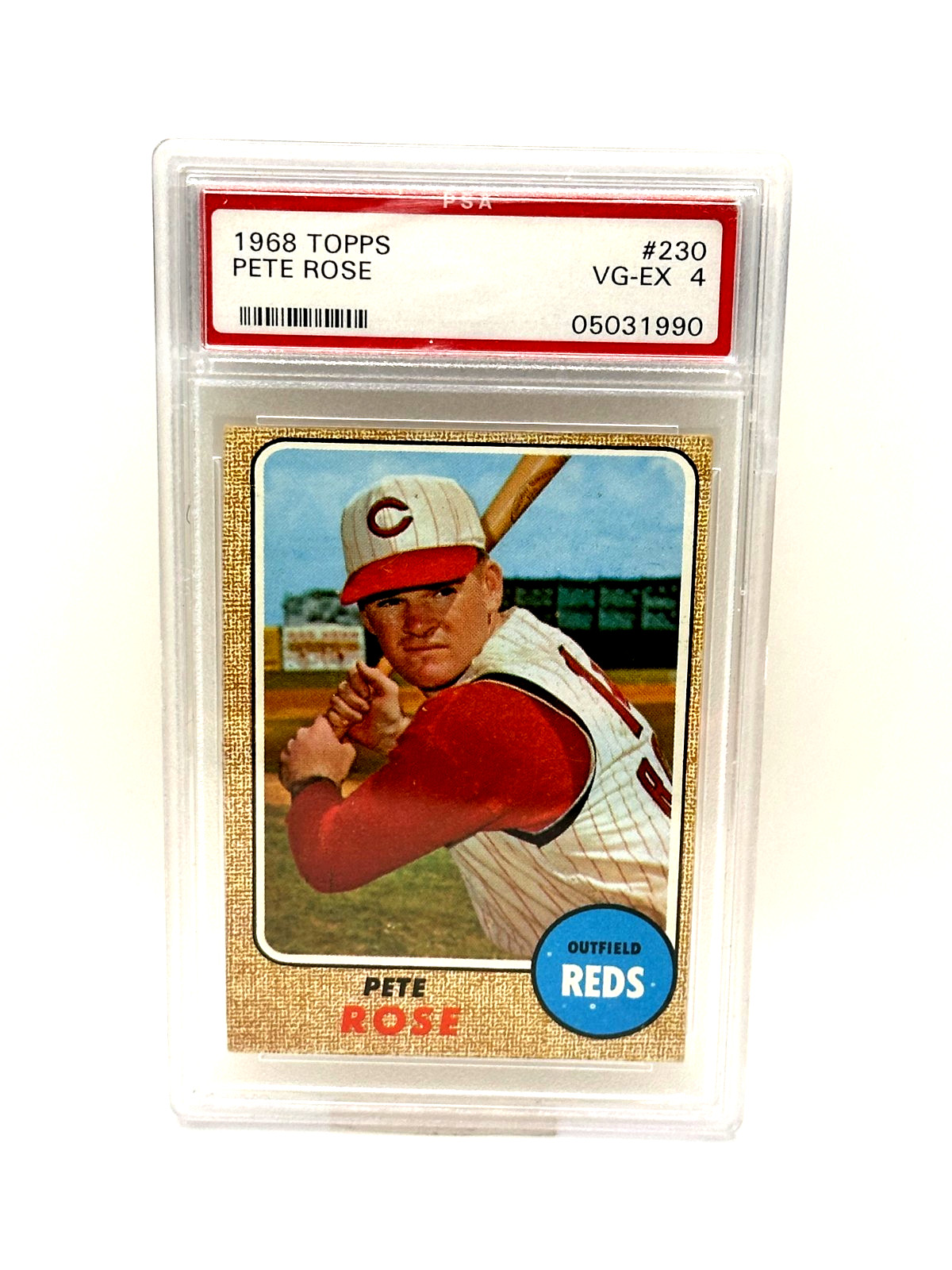 1968 TOPPS #230 PETE ROSE PSA 4 VG-EX CINCINNATI REDS