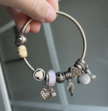 PANDORA 925 Sterling Silver Stackable Snake C...