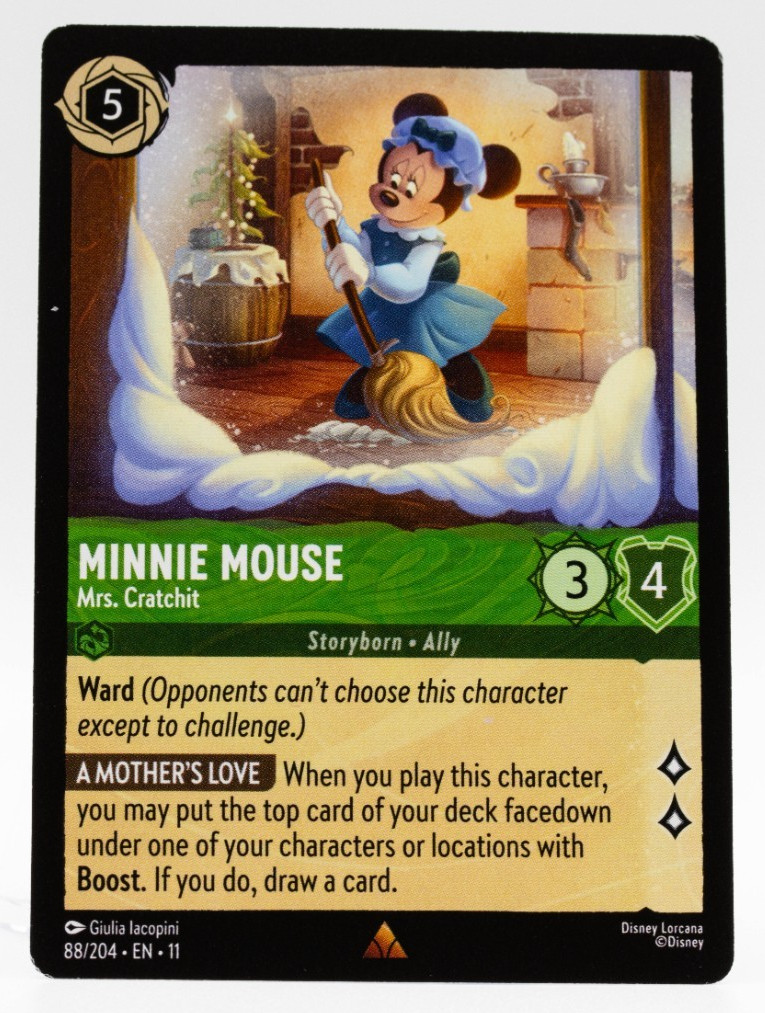 Minnie Mouse Mrs Cratchit Rare Lorcana Winterspell 88/204 NM