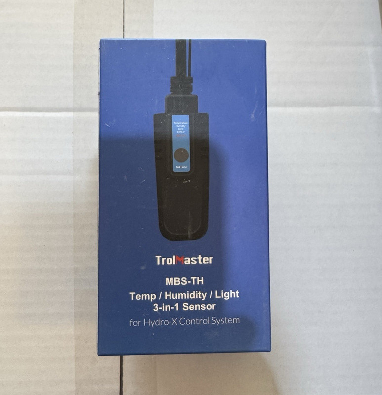 TrolMaster MBS-TH 3-in-1 Temp/Humidity/Light Sensor for Hydroponics, Blue