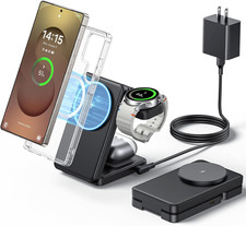 3 in 1 Magnetic 15W Foldable Wireless Charger for Devices  Charging