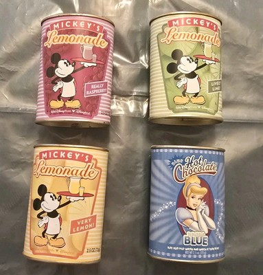 disneyland tobacco tin Vintage Disney World Disneyland Resort Drink Mix Tins- TIN ONLY