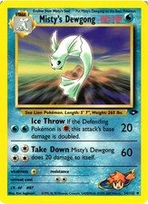 Pokemon TCG Mistys Dewgong 54/132 Gym Challenge Uncommon VLP