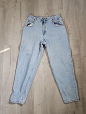 Vintage 80s Zena Mom Jeans High Rise Double Button Missy 16 Retro Patch USA