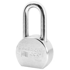 American Lock A701d Padlock, Keyed Different, Long Shackle, Round Steel Body,