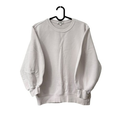 Agolde Thora Light Gray Sweatshirt Balloon Sleeve Womens Size Small