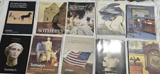 Lot of 10 Sotheby's Auction Catalogs Americana Rockwell Sargent