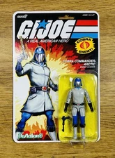 Super7 ReAction+ GI JOE COBRA COMMANDER ARCTIC O-Ring 3.75" Action Figure