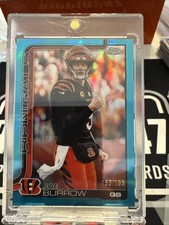 2025 TOPPS CHROME JOE BURROW BENGALS Aqua /199 PACK FRESH 