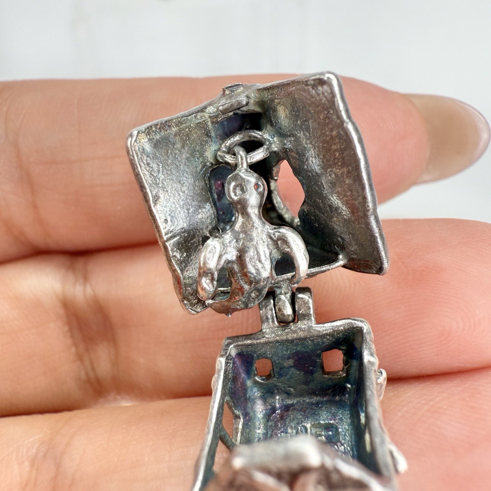 Haunted House OPENS Ghost Dangling Inside 925 Ste… - image 11