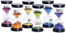 Sand Timer 6 Colors Hourglass 1/3/5/10/15/30 Minutes Sandglass Timer Sand