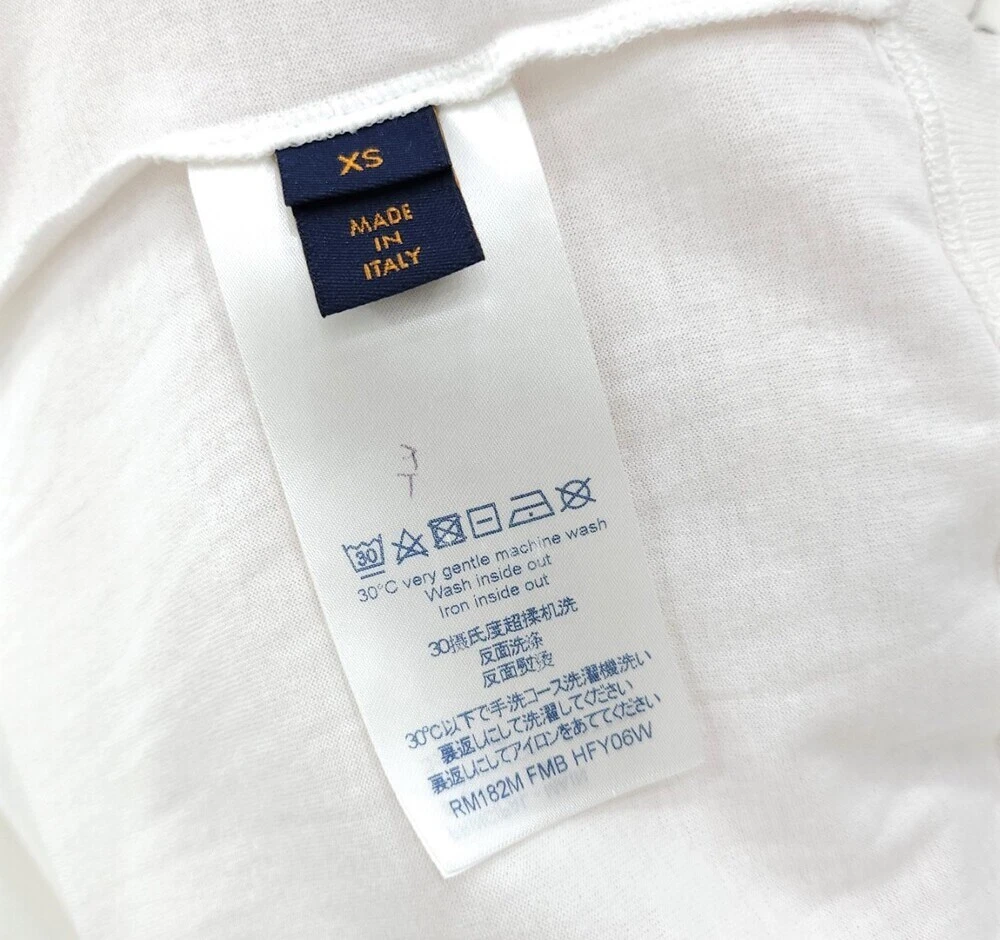 LOUIS VUITTON（LV） T shirt Louis Vuitton bianca multi logo manica corta 139979856