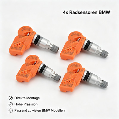 4 Stück RDC RDK Sensoren passend Für BMW 5 6 7er X3 F10 F11 F12 F01 F25