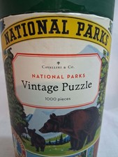 Cavallini Co. National Parks Vintage Puzzle, a premium 1,000-piece jigsaw puzz