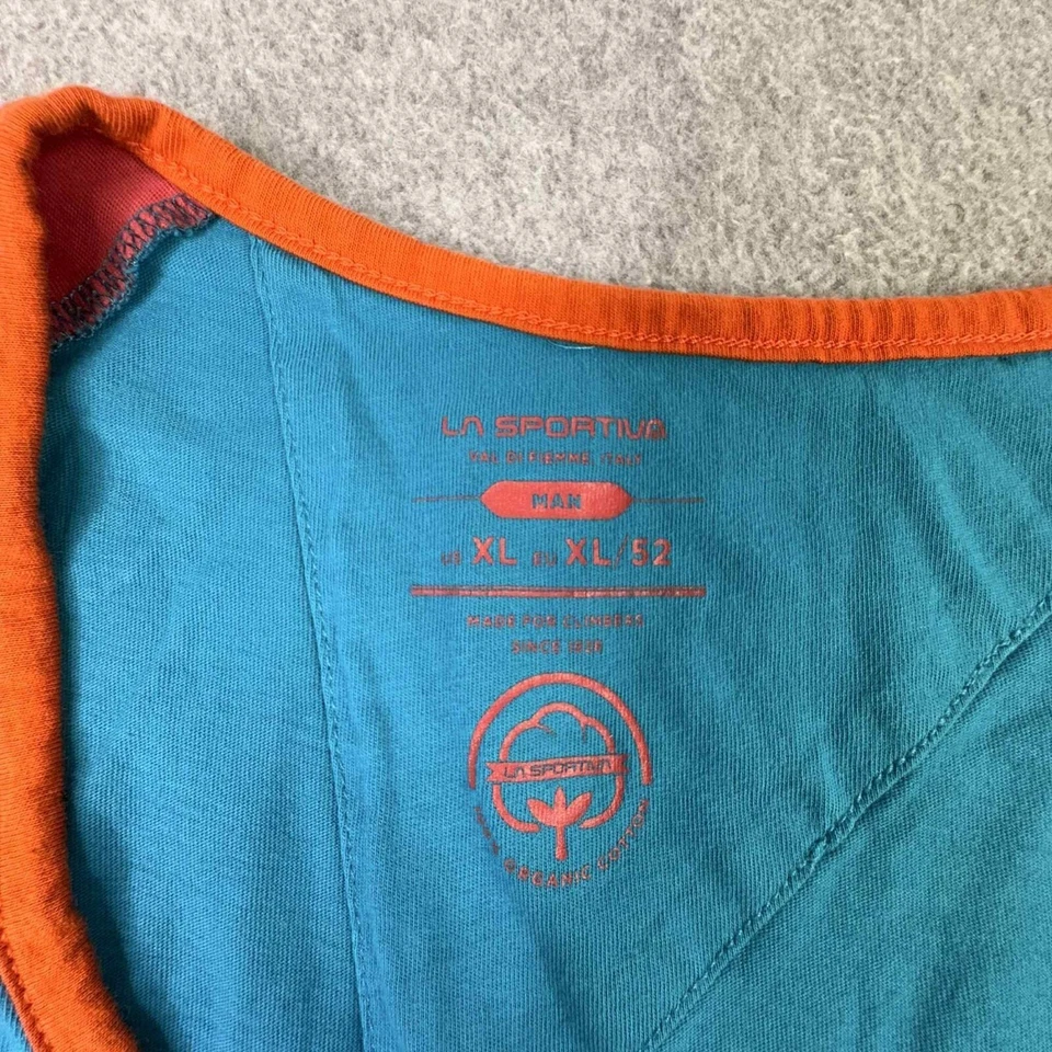 La Sportiva Dude 背心衬衫男式 XL 蓝色跑步训练户外远足多件 — 第 4/4 张图片