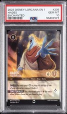2023 DISNEY LORCANA EN 1-THE FIRST CHAPTER 205 HADES - KING OF OLYMPUS PSA 10