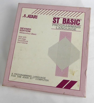 Atari ST Programm in OVP (Big Box) -- ATARI ST BASIC + Buch - big box