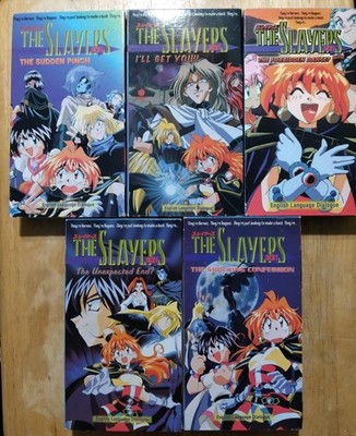 The Slayers VHS Lot Of Five