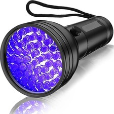 UV Flashlight Black Light, 51 LED 395 nM Blacklight Pet Urine Detector for Dog/