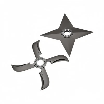 Anime-Inspired Metal Shuriken Fidget Spinner – 2 Styles, Hand-Spin Ninja Toy