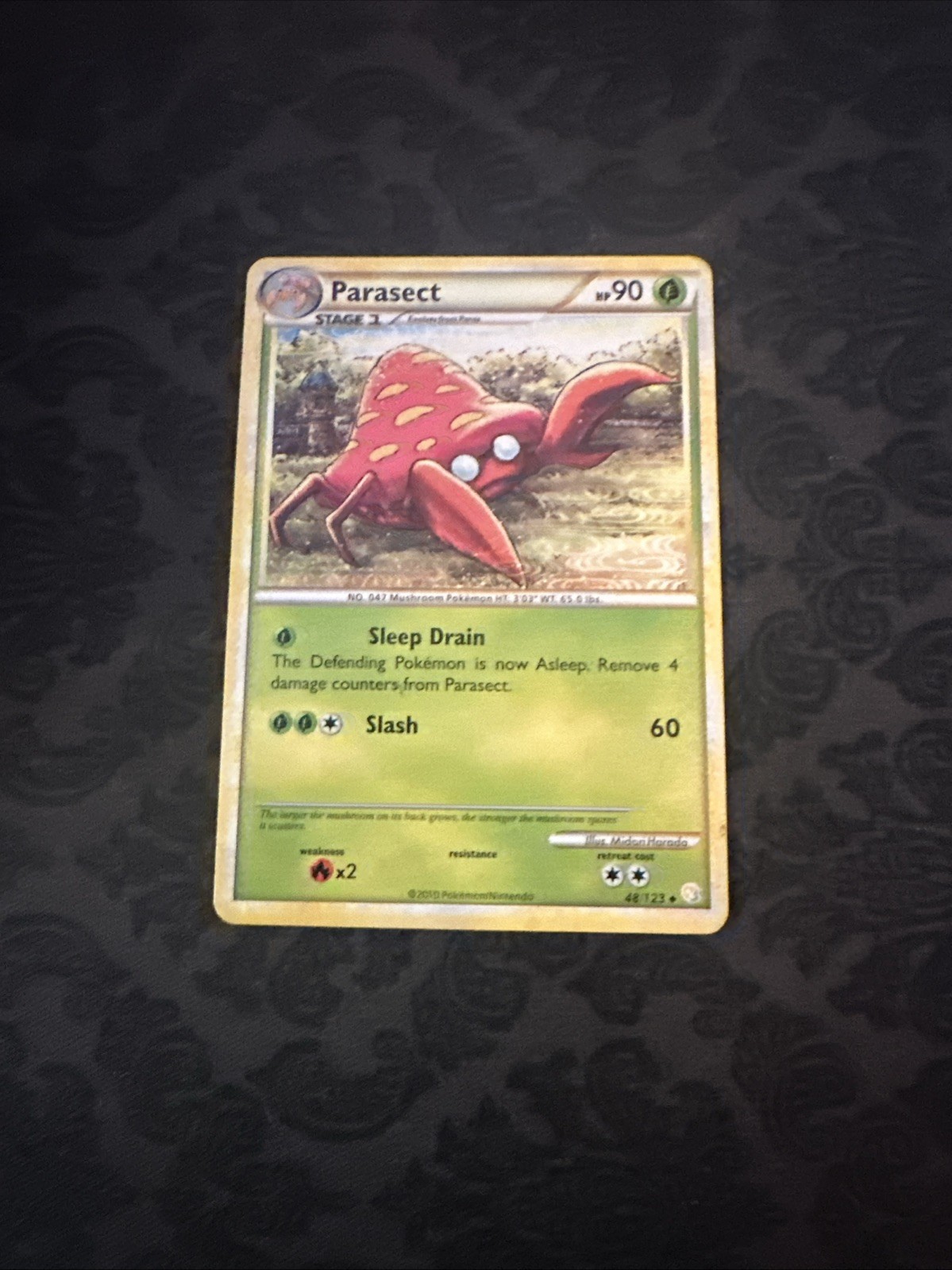 Pokemon HeartGold SoulSilver Card  48/123 Parasect