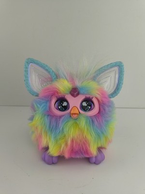 Rainbow Furby Interactive Hasbro 2023 Plush Toy Tested Works