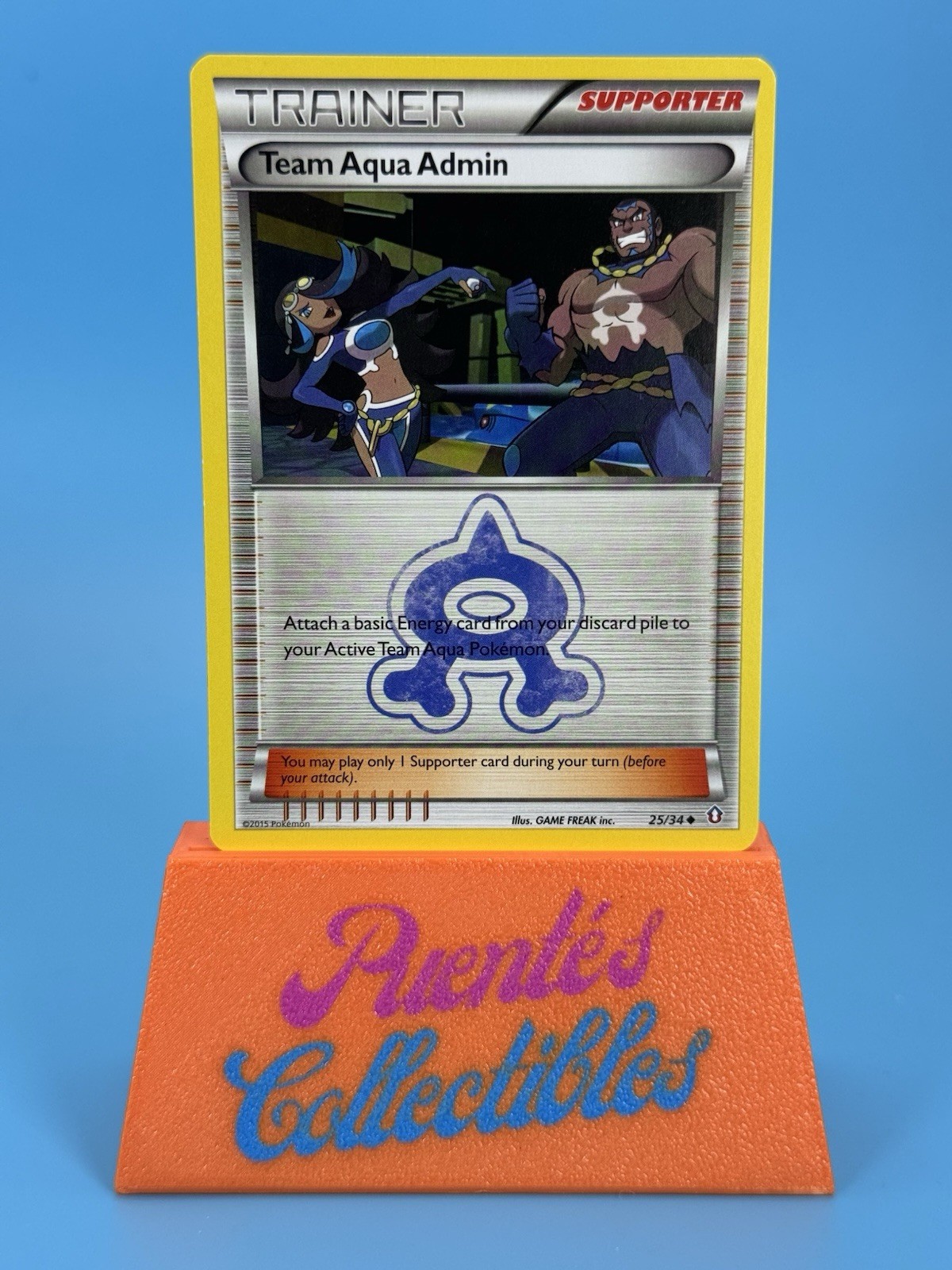 Pokemon TCG Team Aqua Admin 25/34 Double Crisis NM