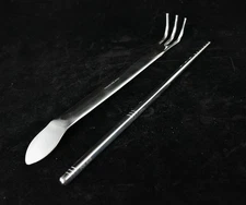 Japanese Yagimitsu Stainless Bonsai Root Rake with Spatula + 9" Repotting Stick