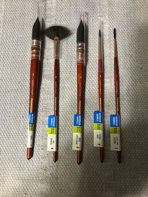 (5)Princeton Neptune Watercolor brushes lot Of 5 different Brand New  Level 3