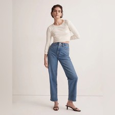 MADEWELL the Perfect Vintage Jean  Straight J...