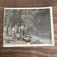 1973 Crater Lake National Park Ranger  Visitors Black  White 8x10 Photo