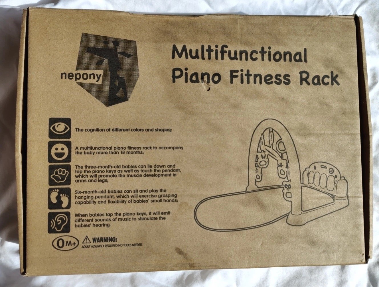Baby Play Mat Kick Play Piano Fitness Rack