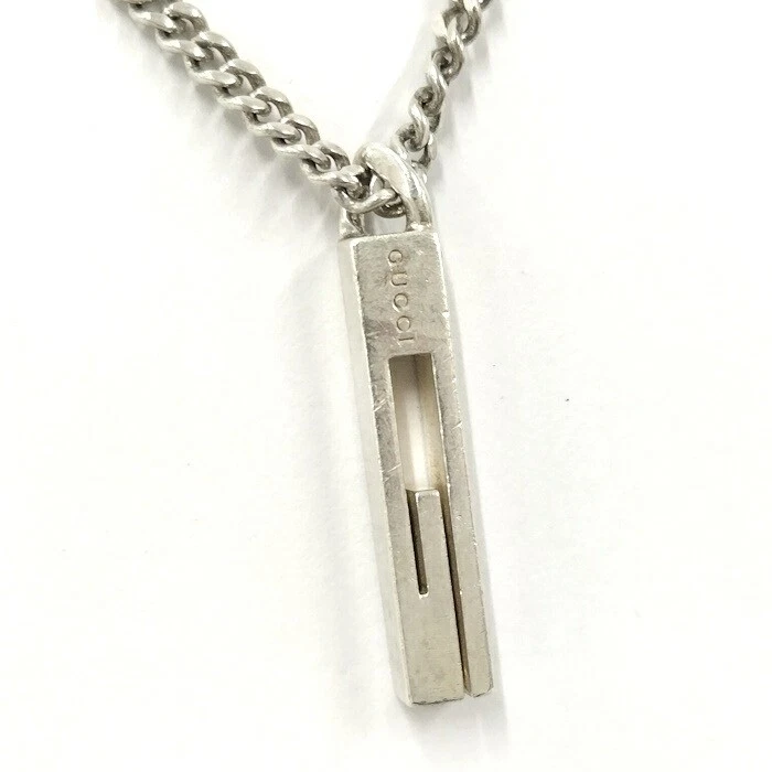 Collana Gucci usata ciondolo marca G Sv925 argento
