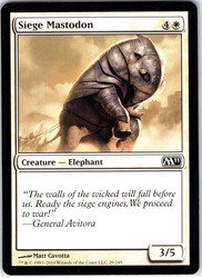 Siege Mastodon - Magic 2011 (M11) #29 Common