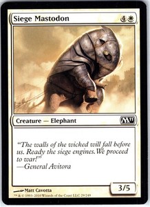Siege Mastodon - Magic 2011 (M11) #29 Common