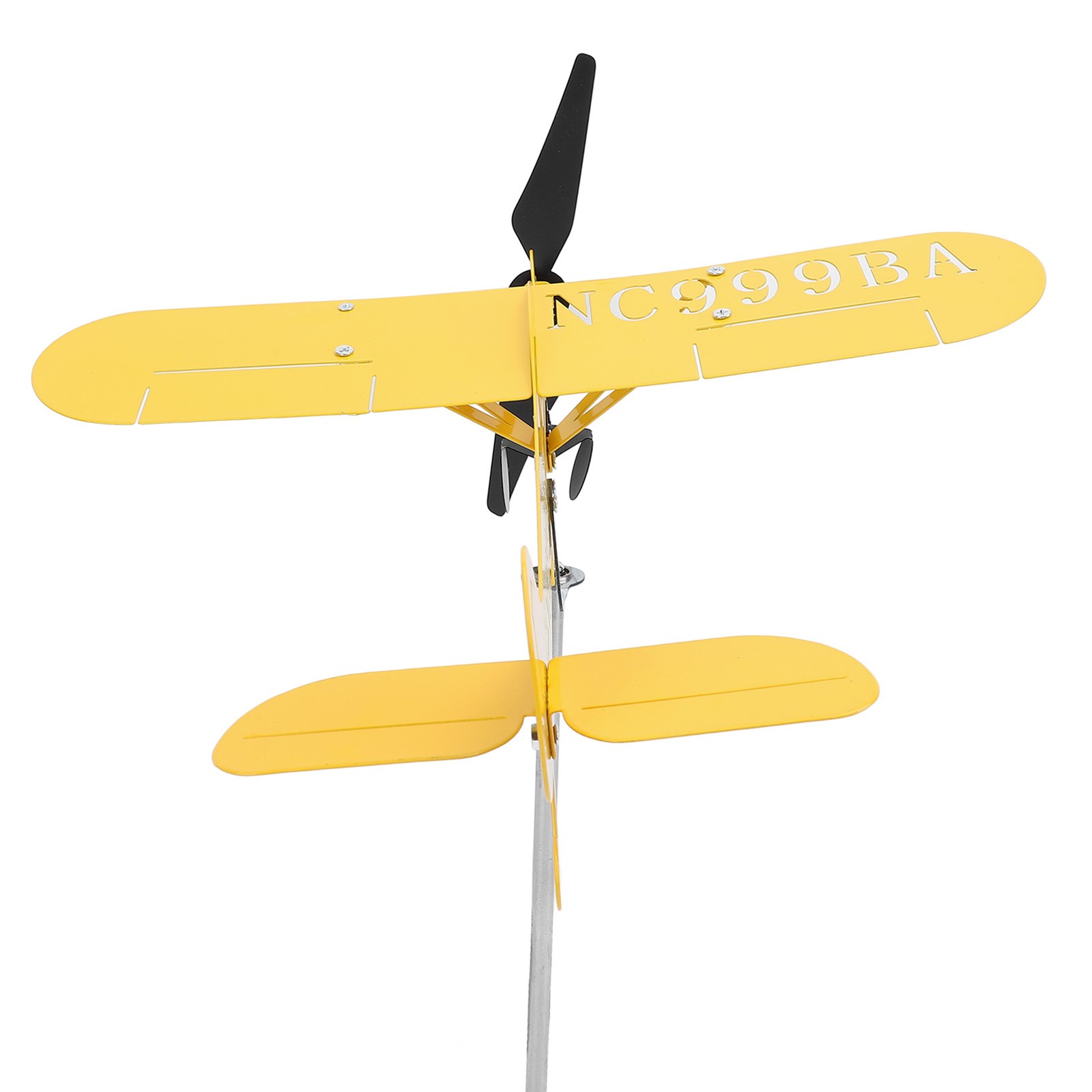 Rotating Airplane Wind Spinner Sculpture Airplane Weathervane For Yard