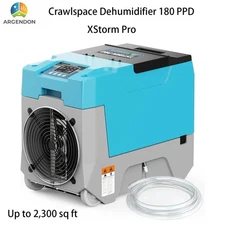 ARGENDON 180 PPD Crawl Space Dehumidifiers Commercial Basement Garage 2300 sq ft