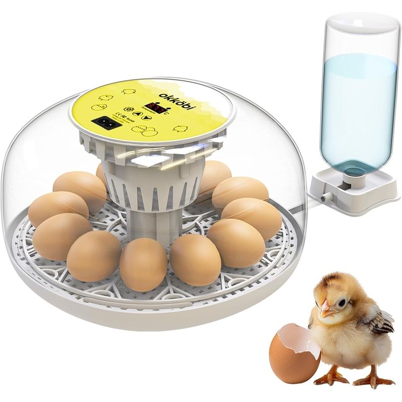 Automatic Chicken Egg Incubator Temperature Control Humidity 12-24