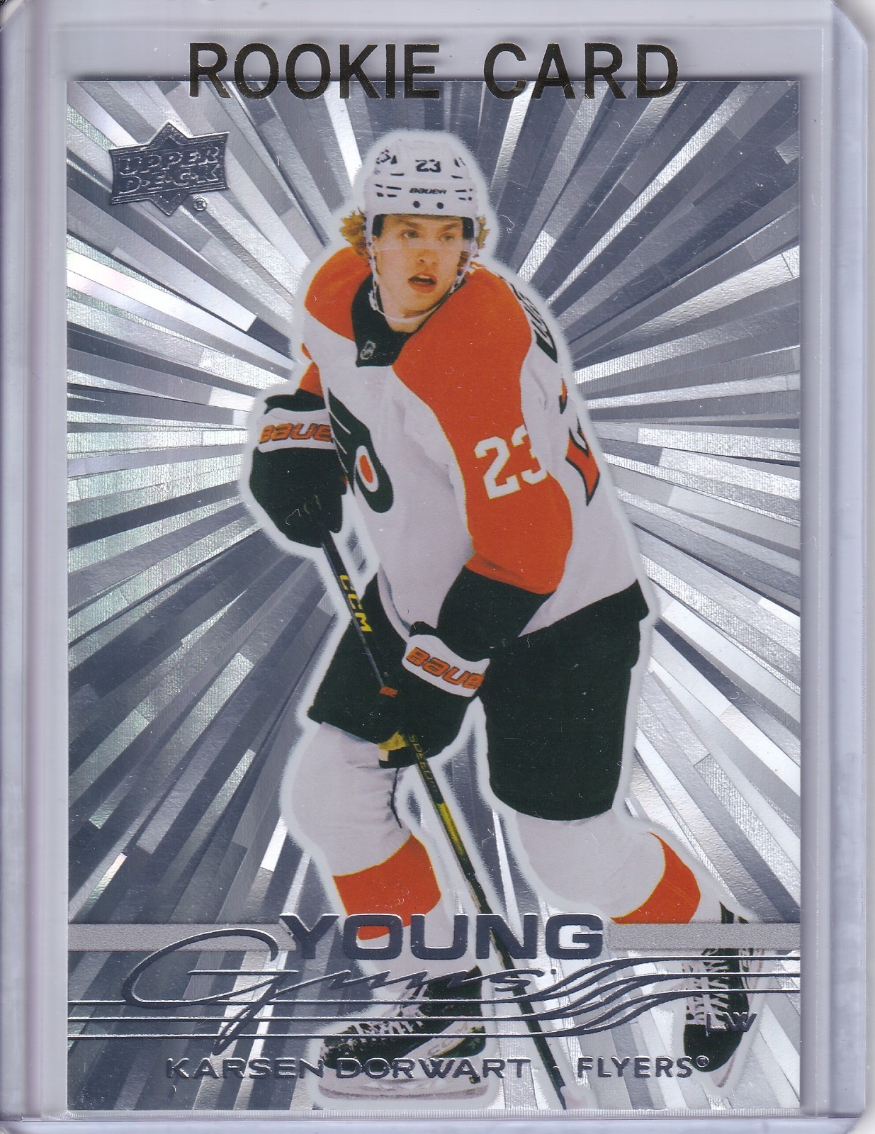 2025-26 UPPER DECK SERIES 1 YOUNG GUNS OUTBURST KARSEN DORWART RC # 210