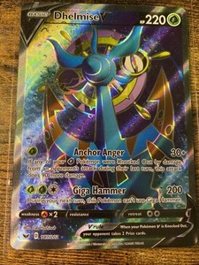 Dhelmise V 187/202 Sword & Shield NM Ultra Rare Full Art Pokemon Card