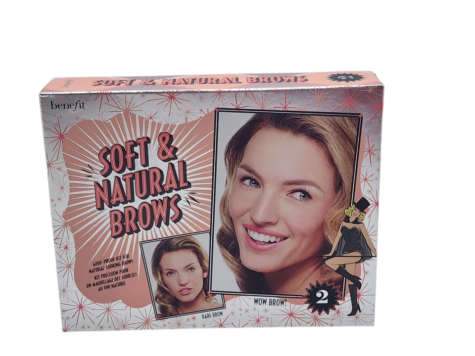 BENEFIT Soft & Naturals Brow Brow Kit - Shade 2 - Shaping Stencils High Brow - Image 3 of 4