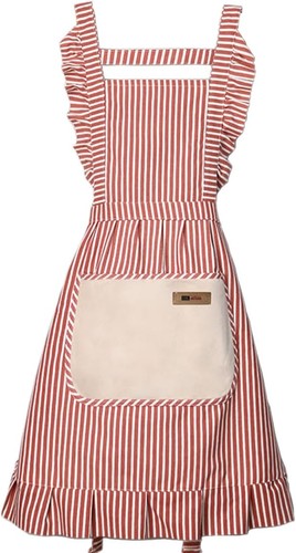 Kitchen Aprons,Cotton Cooking Aprons Vest Adjustable Bib Soft Chef Stripes...