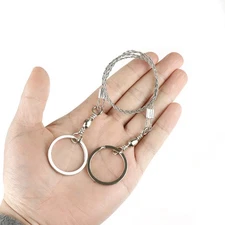 Stainless Steel Wire Saw Pocket Wire Saw 72cm/28.3'' Hiking Survivalist