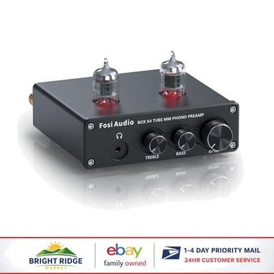 Phono Preamplifier with 5725W Tubes and Multiple Input Options for Home Audio