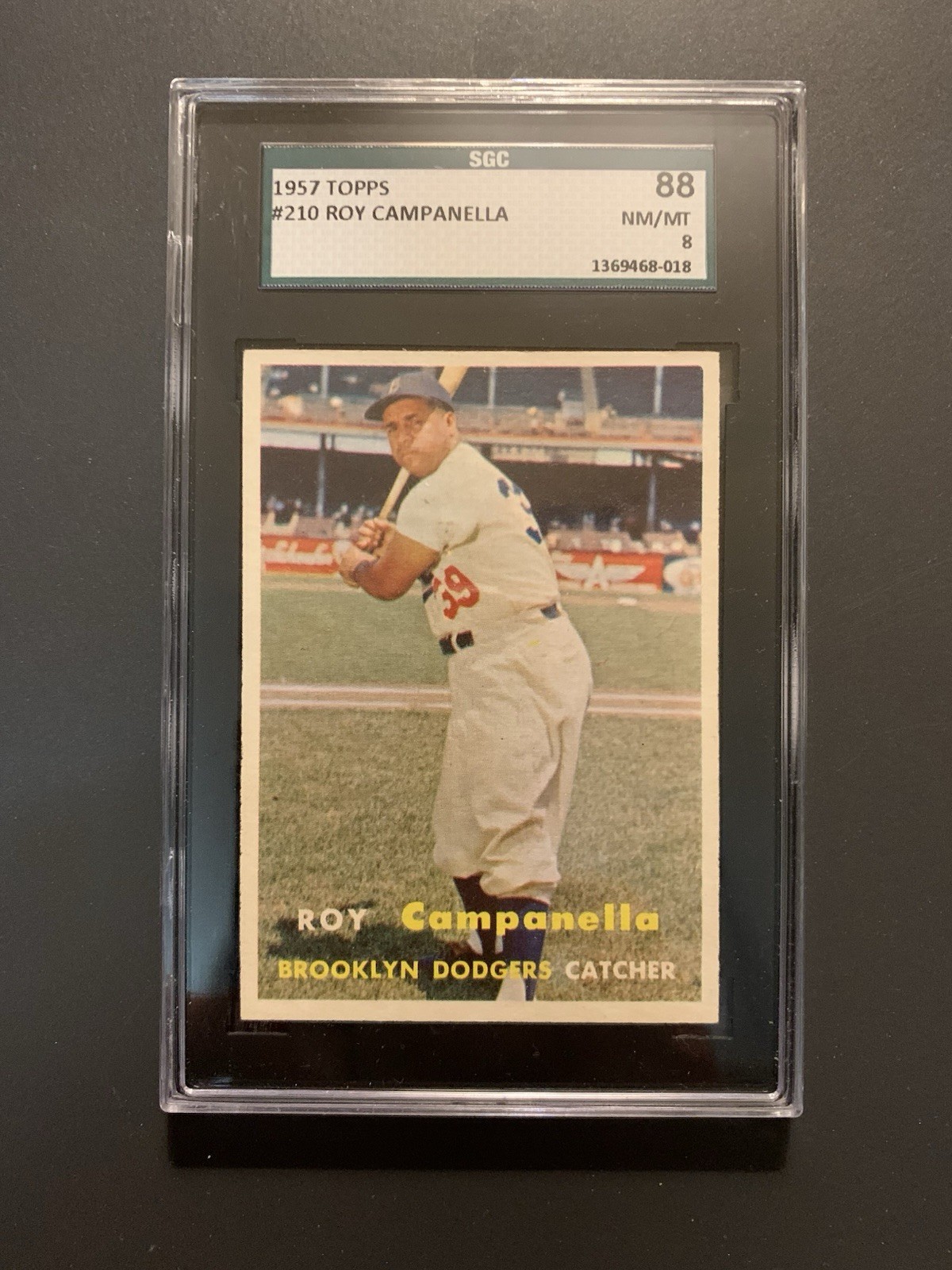 1957 Topps Roy Campanella #210 SGC 8