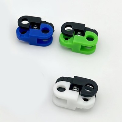 10lots Plastic Cord Locks Toggle Clips Spring Stopper Elastic Rope Shoelace